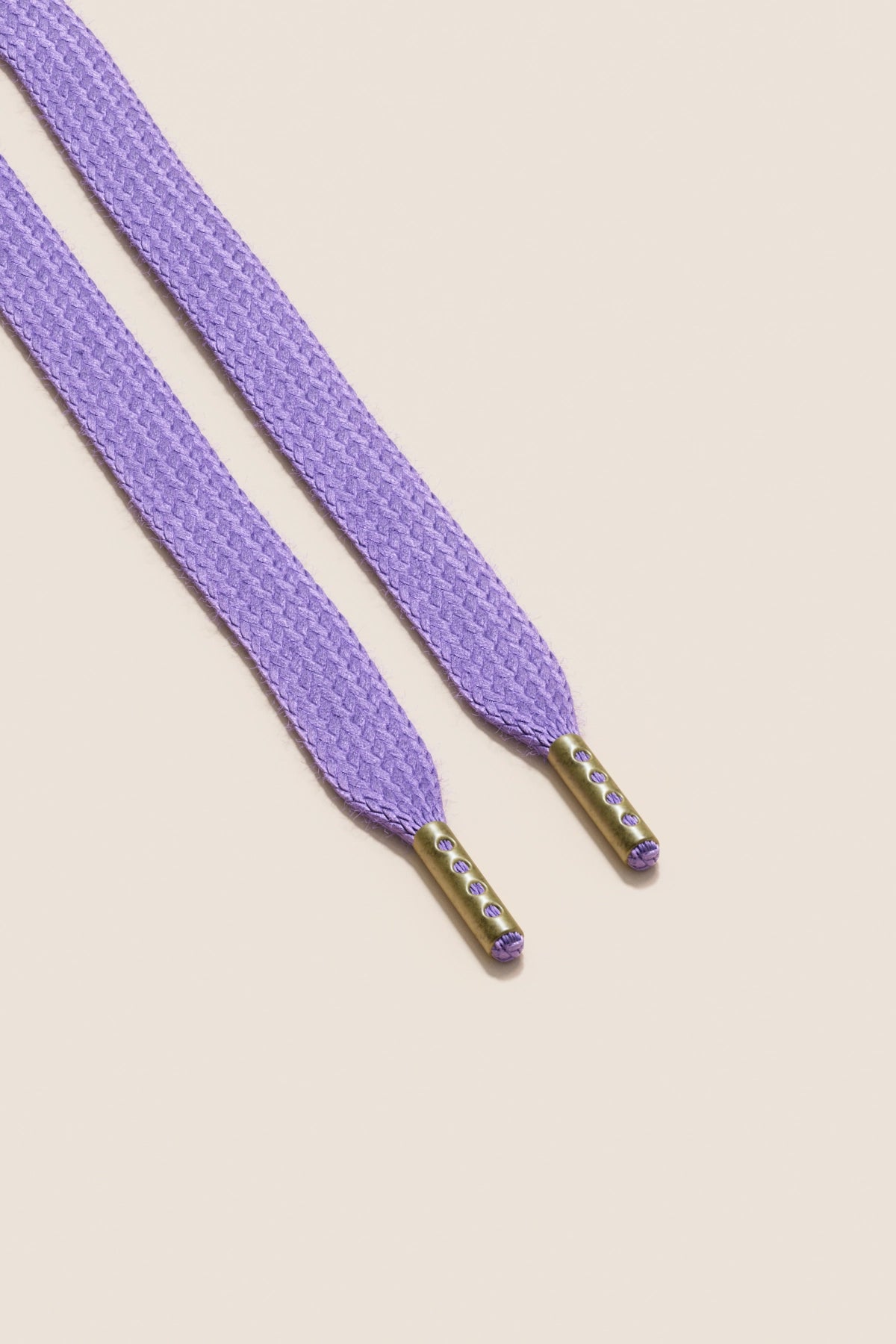 Senkels Lilac Sneaker Shoelaces with Brass Aglets