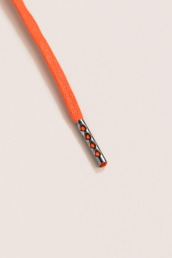 Orange - 3mm Flat Waxed Shoelaces