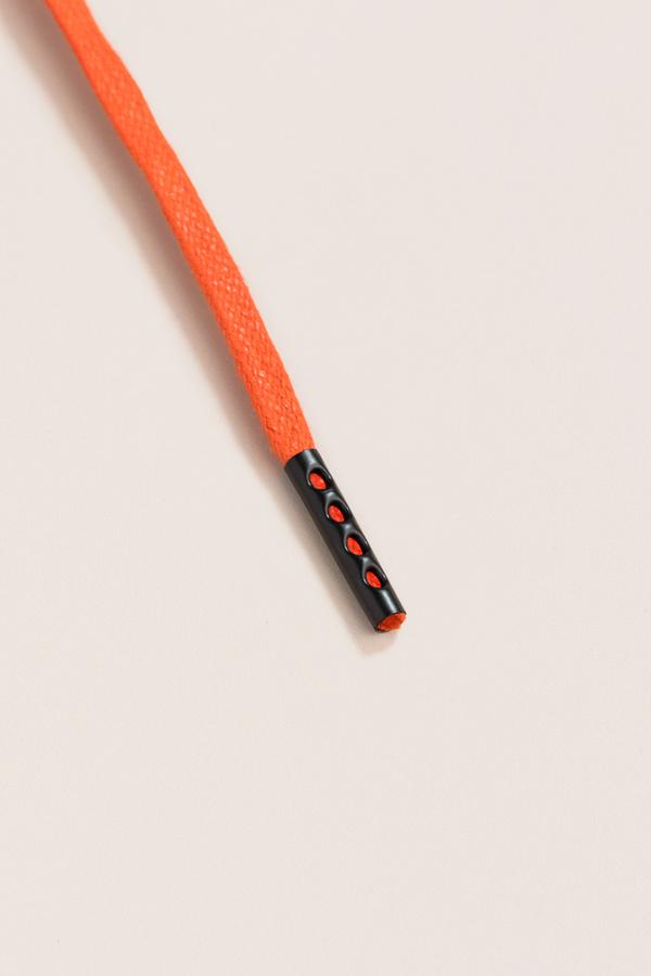 Orange - 3mm Flat Waxed Shoelaces