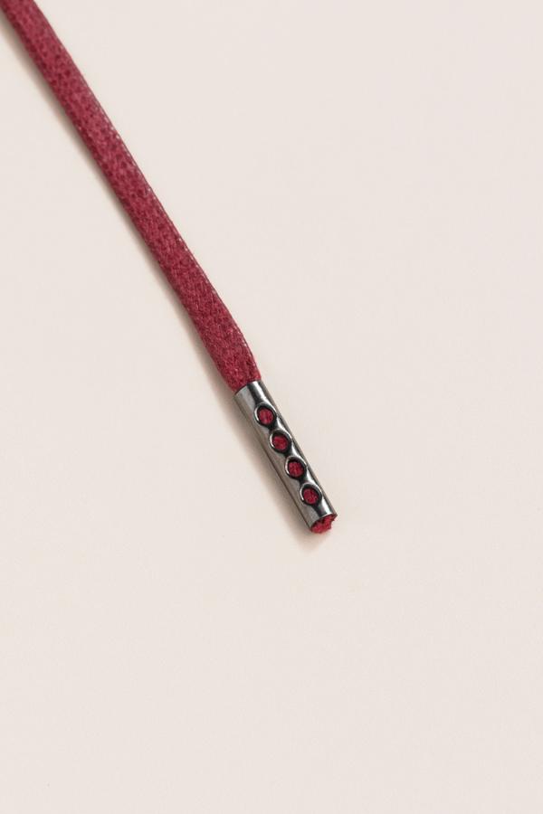 Bordeaux - 3mm Flat Waxed Shoelaces