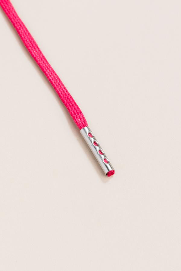 Cerise Pink - 3mm Flat Waxed Shoelaces