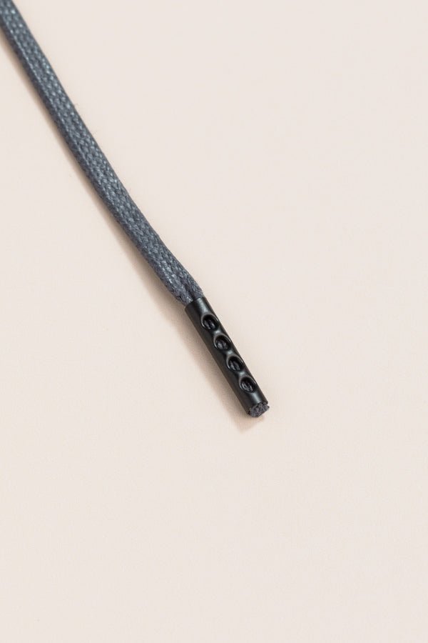 Charcoal Grey - Round Waxed Shoelaces | Senkels