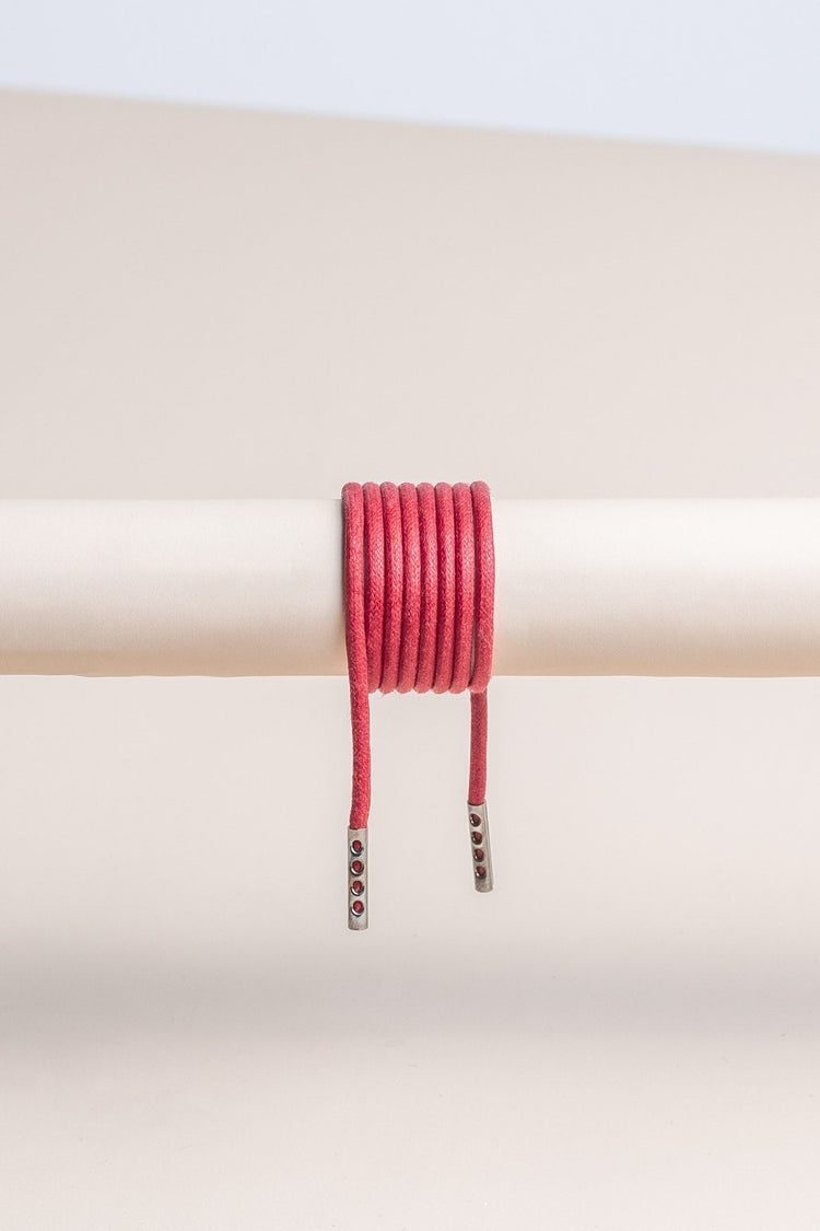 Cherry - Round Waxed Shoelaces | Senkels