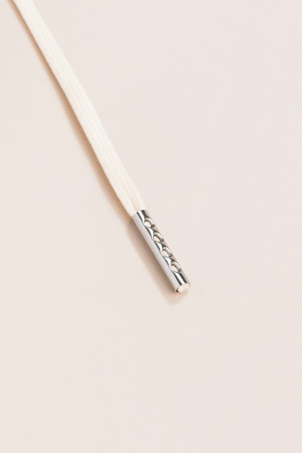 Cream - 4mm round waxed shoelaces for boots and shoes made from 100% organic cotton - Senkels