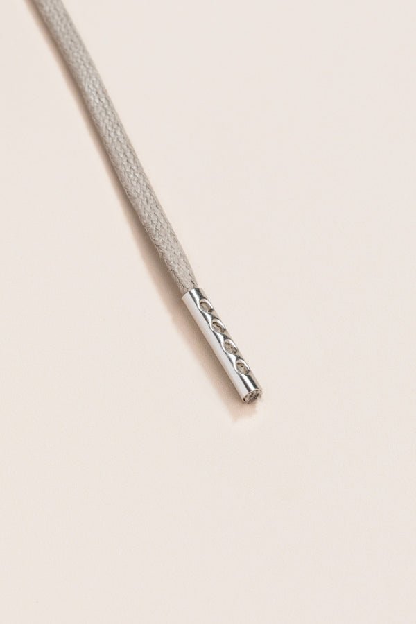 Graphite Grey - 4mm round waxed shoelaces for boots and shoes made from 100% organic cotton - Senkels
