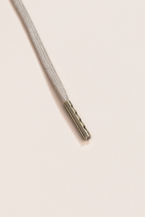 Graphite Grey - 4mm round waxed shoelaces for boots and shoes made from 100% organic cotton - Senkels