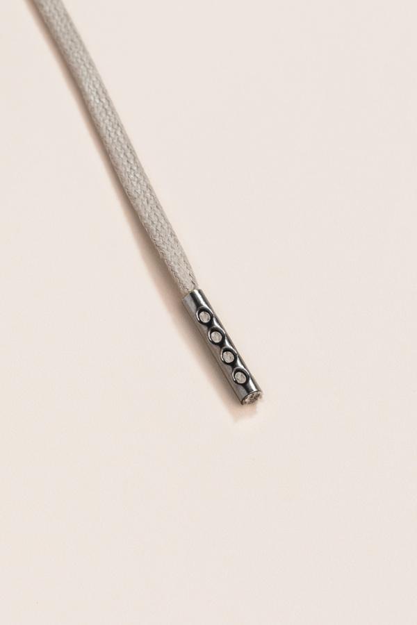 Graphite Grey - 3mm Flat Waxed Shoelaces