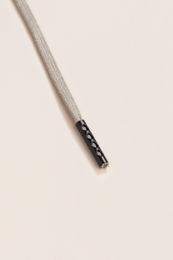 Graphite Grey - 3mm Flat Waxed Shoelaces