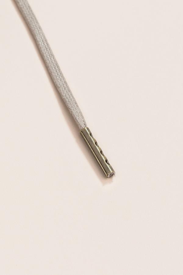 Graphite Grey - 3mm Flat Waxed Shoelaces