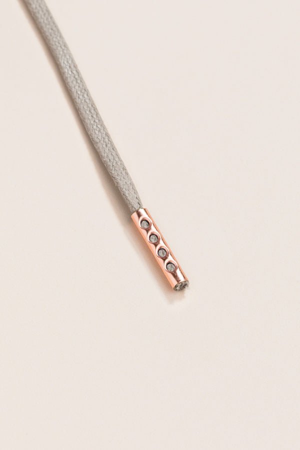 Graphite Grey - Round Waxed Shoelaces | Senkels