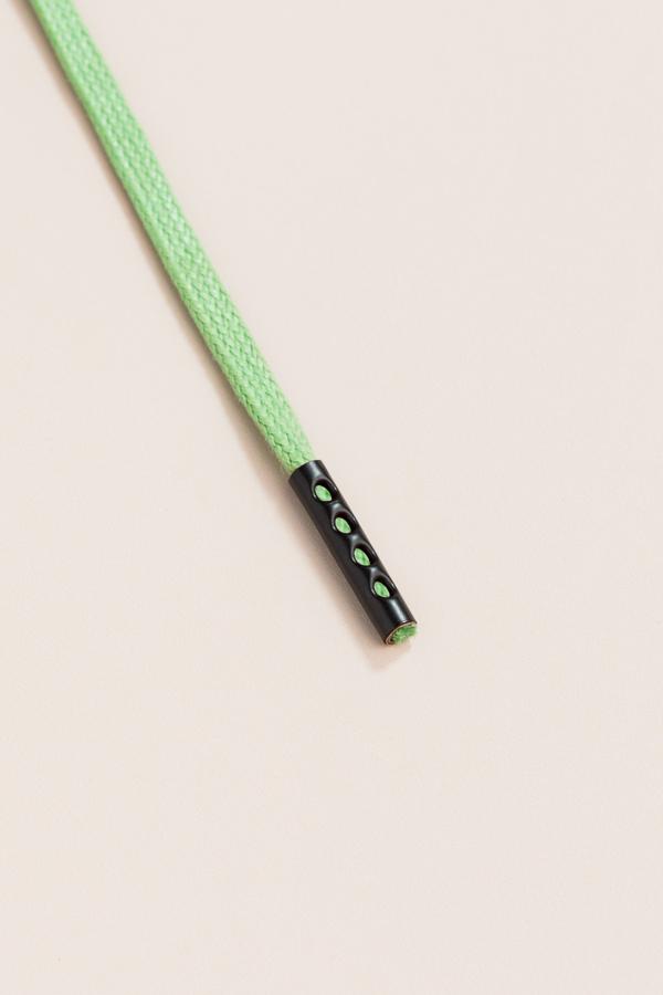 Grass Green - 3mm Flat Waxed Shoelaces