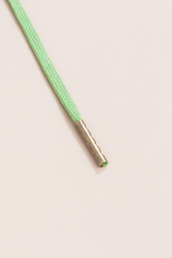 Grass Green - 3mm Flat Waxed Shoelaces