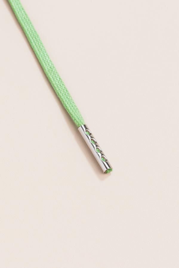 Grass Green - 3mm Flat Waxed Shoelaces