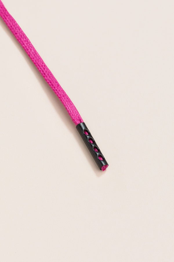 Hibiscus - 4mm round waxed shoelaces for boots and shoes made from 100% organic cotton - Senkels