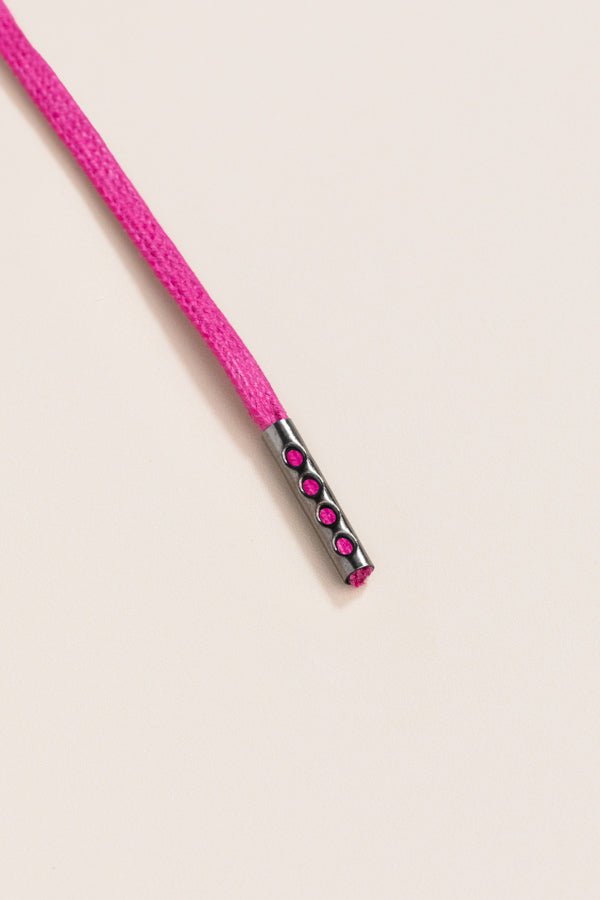 Hibiscus - 4mm round waxed shoelaces for boots and shoes made from 100% organic cotton - Senkels