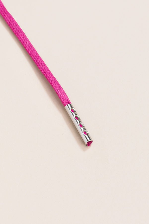 Hibiscus - 4mm round waxed shoelaces for boots and shoes made from 100% organic cotton - Senkels