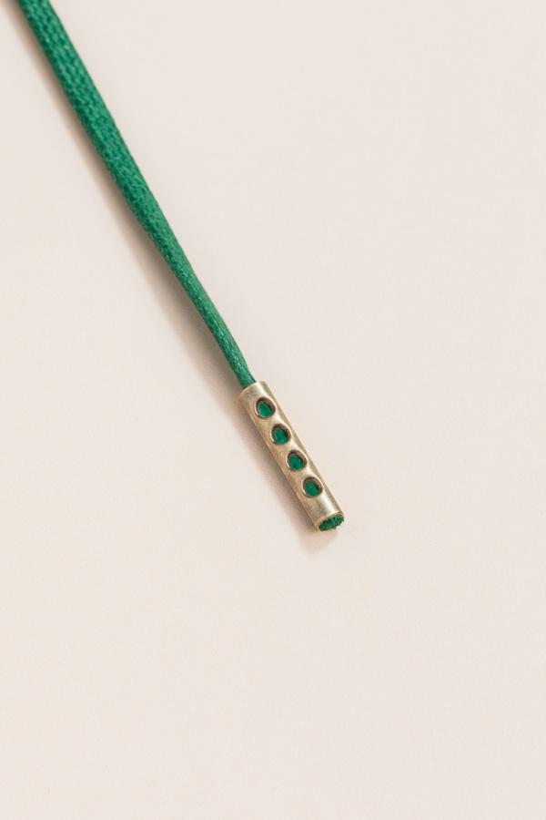 Hunter Green - 3mm Flat Waxed Shoelaces