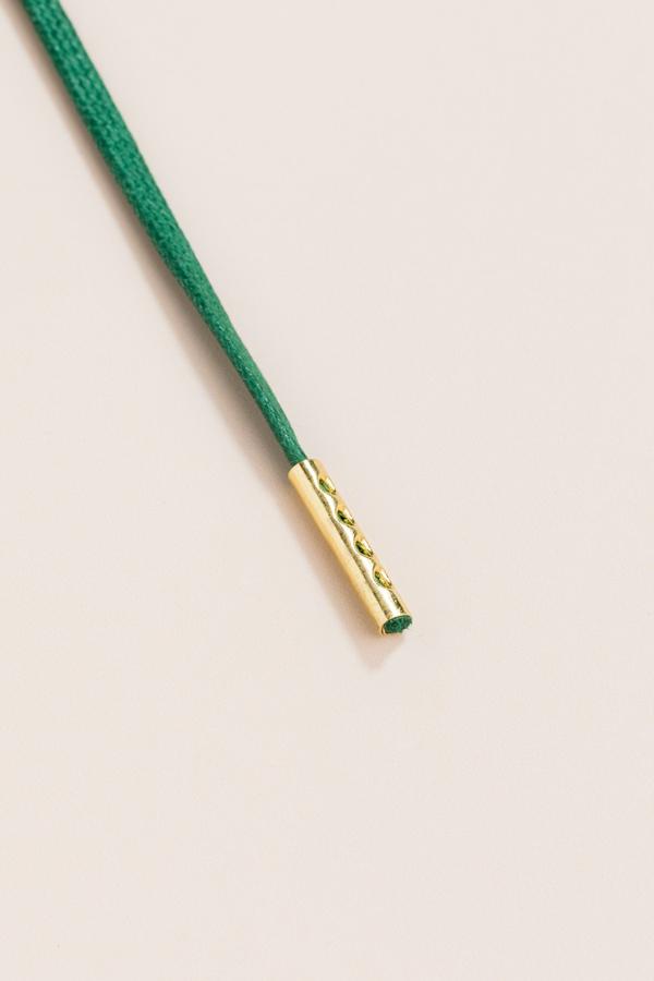 Hunter Green - 3mm Flat Waxed Shoelaces
