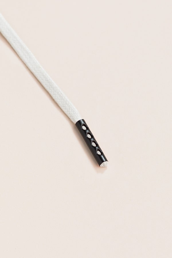 Light Grey - 4mm round waxed shoelaces for boots and shoes made from 100% organic cotton - Senkels