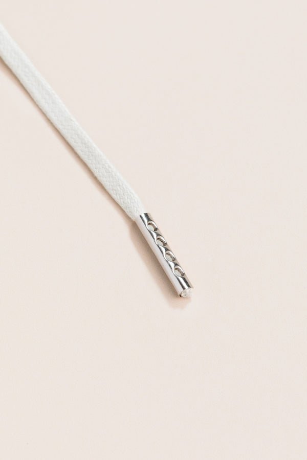 Light Grey - 4mm round waxed shoelaces for boots and shoes made from 100% organic cotton - Senkels