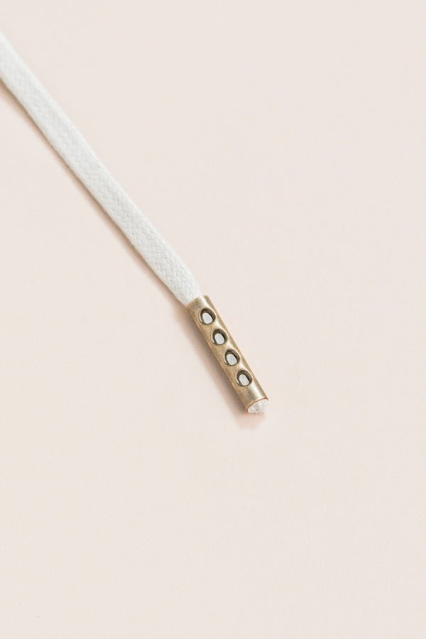 Light Grey - 4mm round waxed shoelaces for boots and shoes made from 100% organic cotton - Senkels