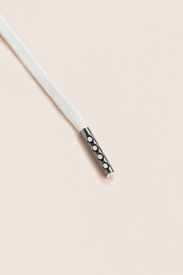Light Grey - 3mm Flat Waxed Shoelaces