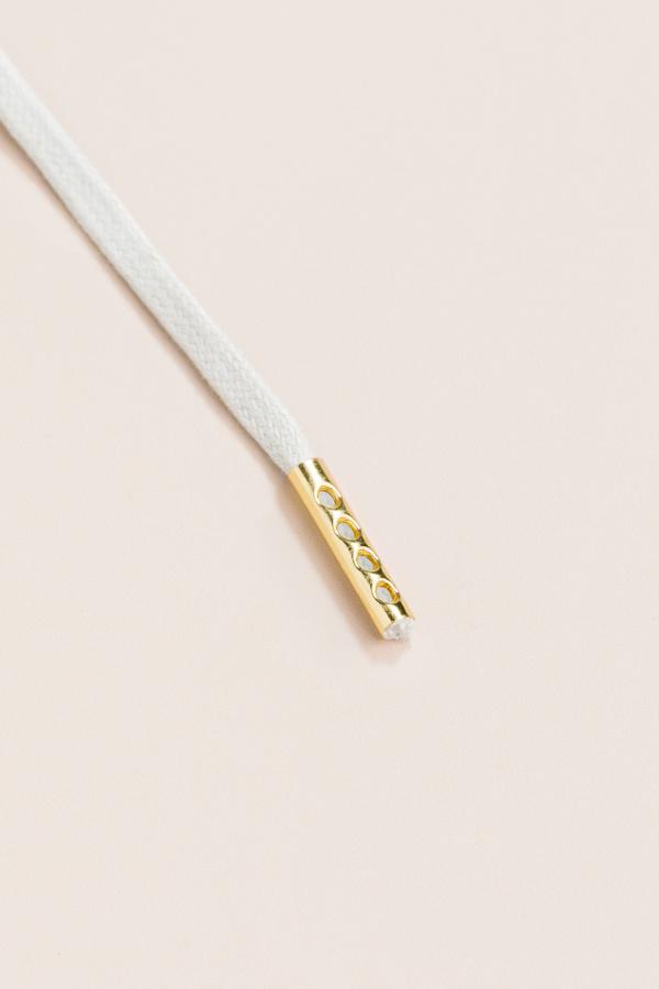 Light Grey - 3mm Flat Waxed Shoelaces