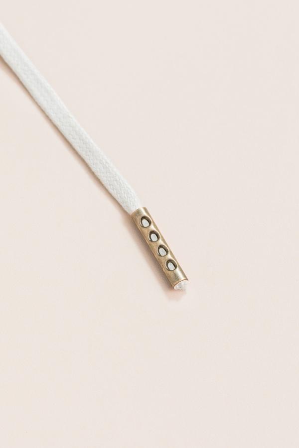 Light Grey - 3mm Flat Waxed Shoelaces