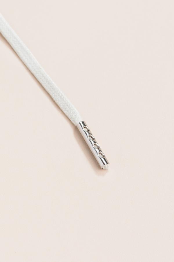 Light Grey - 3mm Flat Waxed Shoelaces