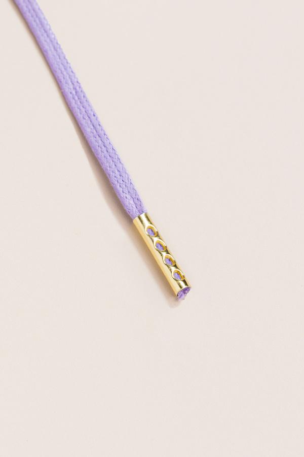 Lilac - 3mm Flat Waxed Shoelaces