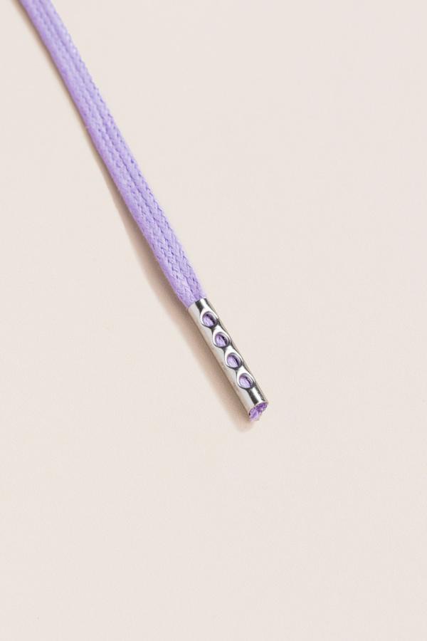 Lilac - 3mm Flat Waxed Shoelaces