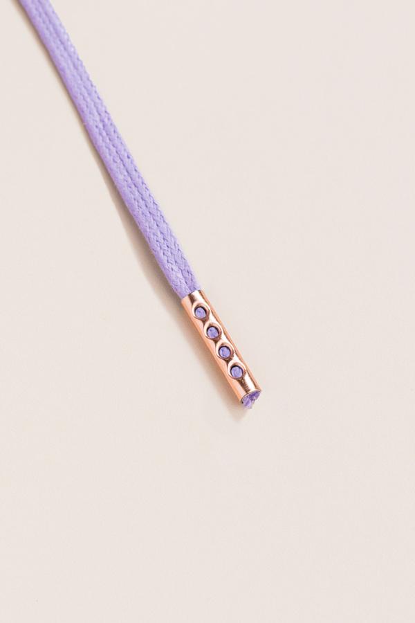 Lilac - 3mm Flat Waxed Shoelaces