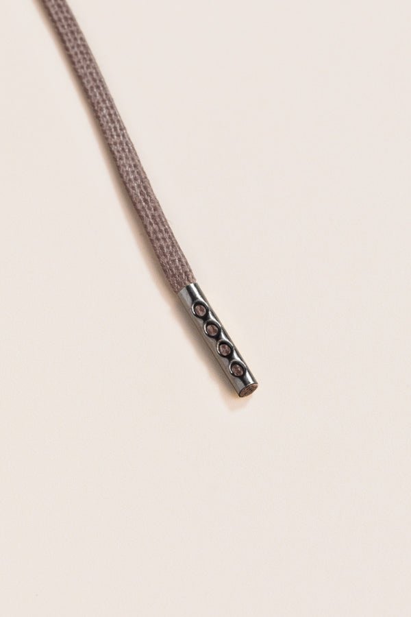 Mauve Grey - 4mm round waxed shoelaces for boots and shoes made from 100% organic cotton - Senkels