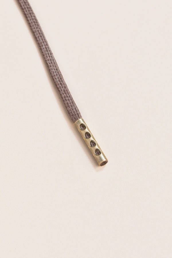 Mauve Grey - 4mm round waxed shoelaces for boots and shoes made from 100% organic cotton - Senkels