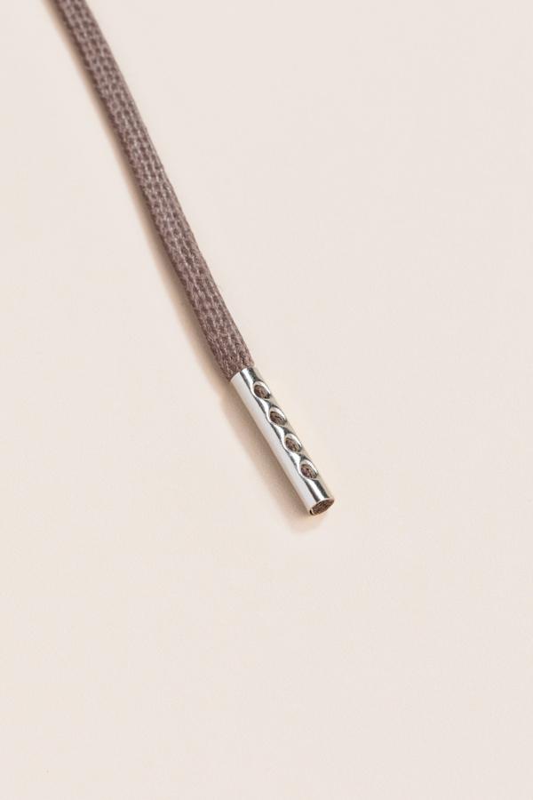 Mauve Grey - 3mm Flat Waxed Shoelaces