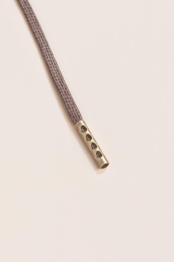 Mauve Grey - 3mm Flat Waxed Shoelaces