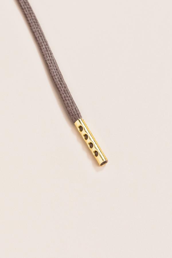 Mauve Grey - 3mm Flat Waxed Shoelaces