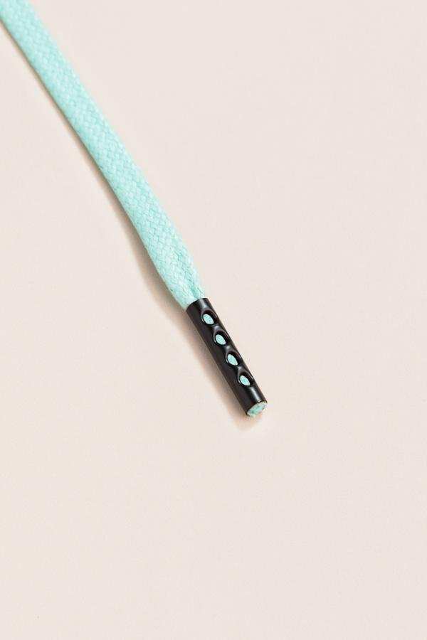 Mint Green - 3mm Flat Waxed Shoelaces