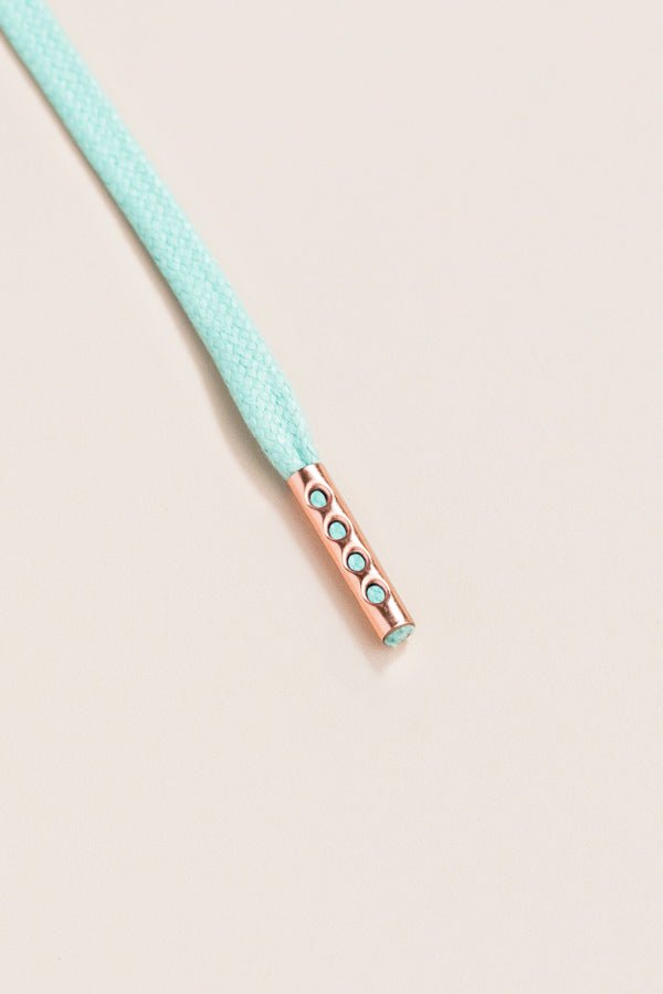 Mint Green - Round Waxed Shoelaces | Senkels