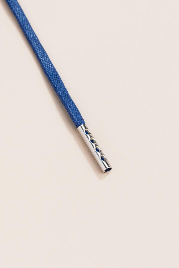Navy Blue - 3mm Flat Waxed Shoelaces