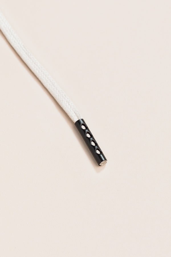 Nickel Grey - 4mm round waxed shoelaces for boots and shoes made from 100% organic cotton - Senkels
