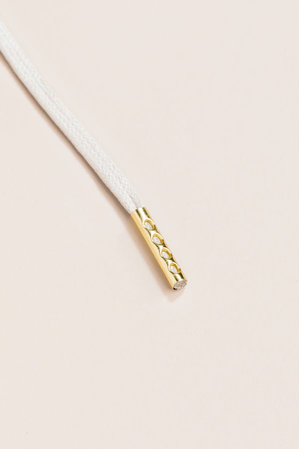 Nickel Grey - 4mm round waxed shoelaces for boots and shoes made from 100% organic cotton - Senkels