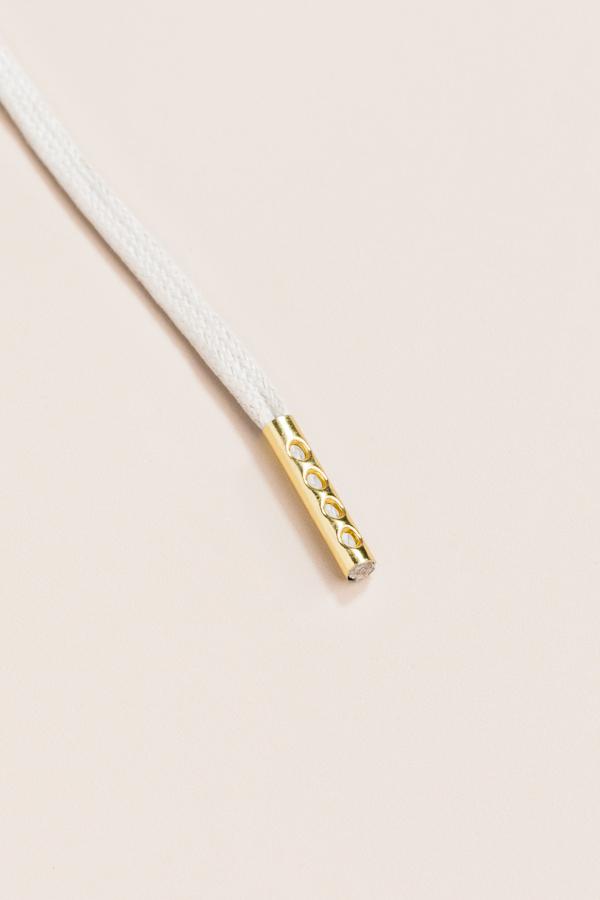 Nickel Grey - 3mm Flat Waxed Shoelaces