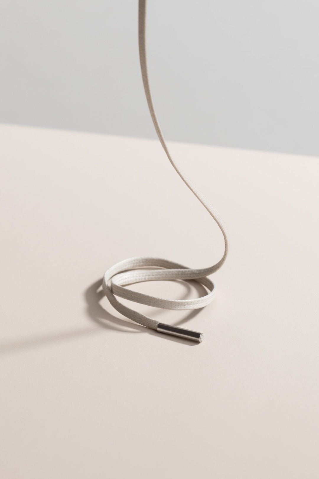 Nickel Grey - 3mm Flat Waxed Shoelaces