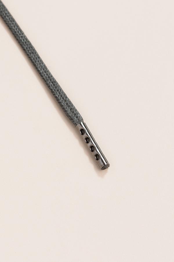 Night Grey - 3mm Flat Waxed Shoelaces