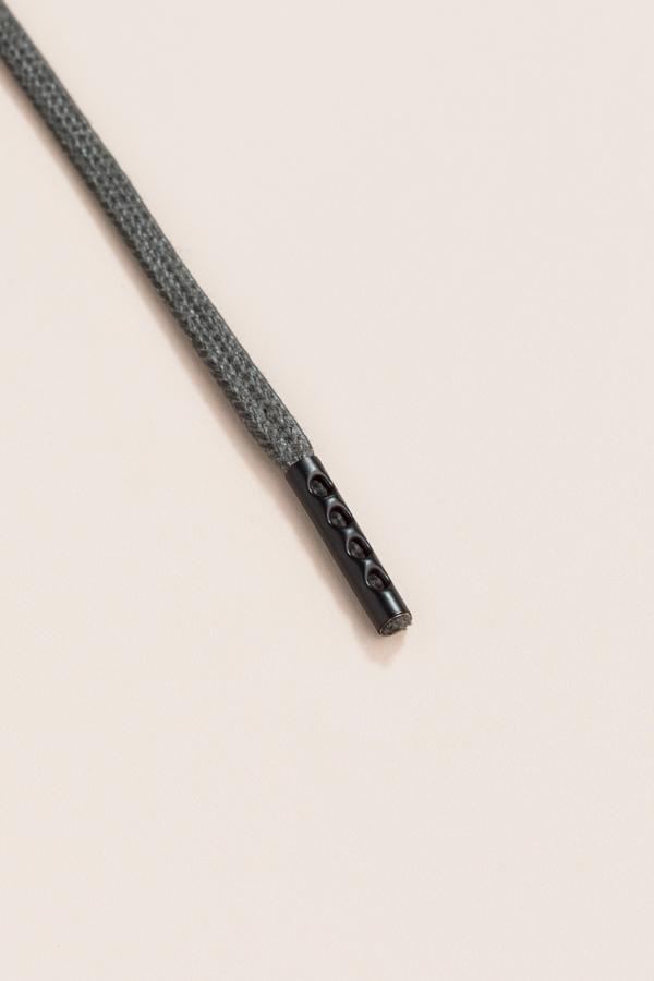 Night Grey - 3mm Flat Waxed Shoelaces