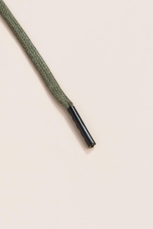 Olive Green - 3mm Flat Waxed Shoelaces