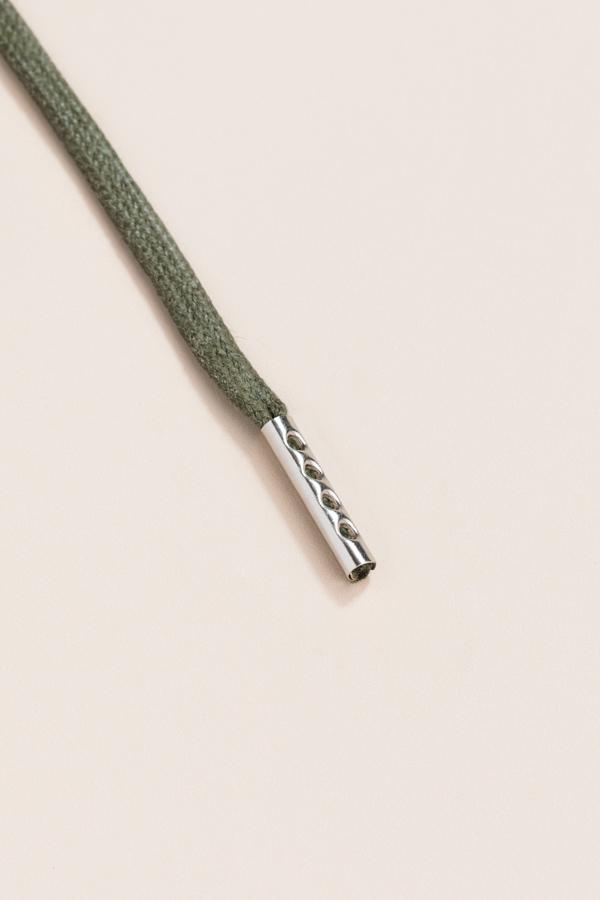 Olive Green - 3mm Flat Waxed Shoelaces