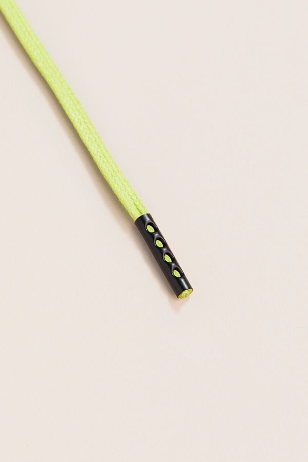Pastel Green- 4mm round waxed shoelaces for boots and shoes made from 100% organic cotton - Senkels