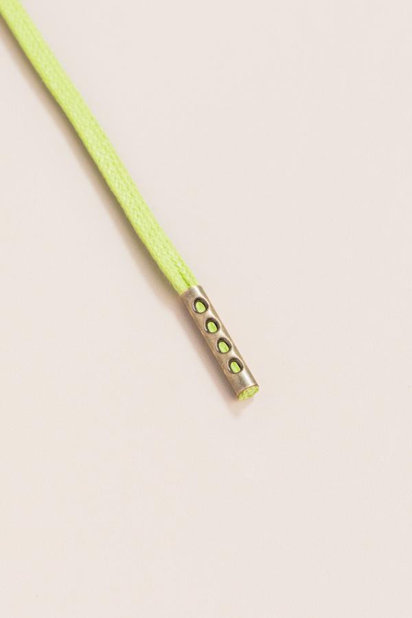 Pastel Green- 3mm Flat Waxed Shoelaces